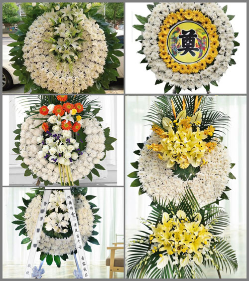 山西晋中和顺县马坊乡石后沟村花圈速递